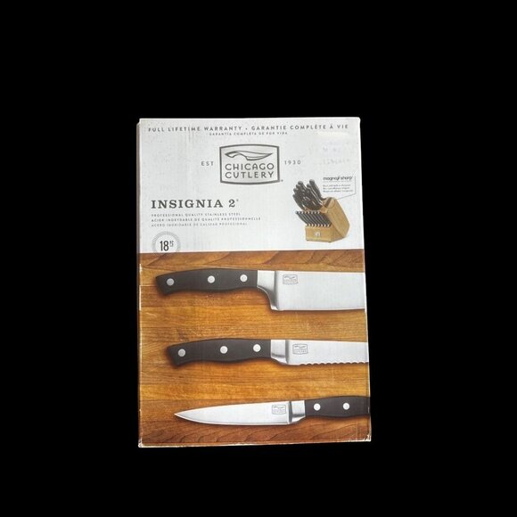 Chicago Cutlery Other - Chicago Cutlery 18pc Insignia2 Knife Block Set with Knife Sharpener New in Box